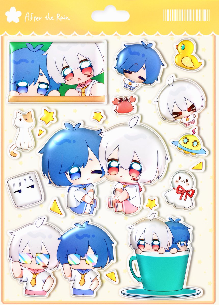 そらる まとめ売り そらるの絵 #まふあーと ぷっくりシール風✊