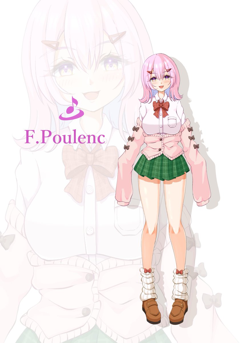 muse_gakuhime's tweet photo. 新たな楽姫、F.プーランクを公開します！

モデルはフランスの作曲家フランシス・プーランク。フランス6人組の一人で、おちゃらけた雰囲気の楽姫。ただし珍しく真面目な時は別人かと思うくらい真面目になる、らしい。好きなものは楽姫の”御体”で、隙あらば”もみもみ”をしかける要注意人物だ！

#楽姫 https://t.co/qfG1GUC66m