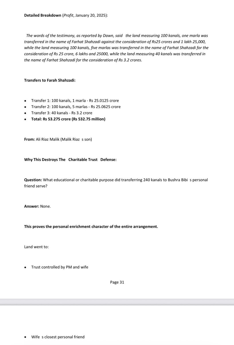 ilatif's tweet image. #BREAKING:Independent AI Investigation 🚨I commissioned ChatGPT &amp;amp; Claude to analyze ALL evidence in Imran Khan's Al-Qadir Trust case - 101 pages, testimony, financial records.
Both AIs independently concluded: GUILTY beyond a reasonable doubt.  👇 docs.google.com/document/d/1EN…