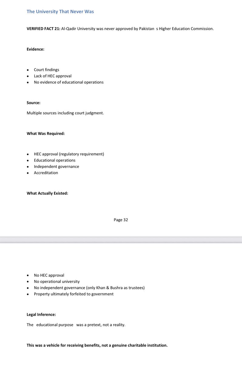 ilatif's tweet image. #BREAKING:Independent AI Investigation 🚨I commissioned ChatGPT &amp;amp; Claude to analyze ALL evidence in Imran Khan's Al-Qadir Trust case - 101 pages, testimony, financial records.
Both AIs independently concluded: GUILTY beyond a reasonable doubt.  👇 docs.google.com/document/d/1EN…