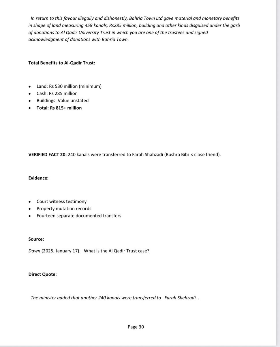 ilatif's tweet image. #BREAKING:Independent AI Investigation 🚨I commissioned ChatGPT &amp;amp; Claude to analyze ALL evidence in Imran Khan's Al-Qadir Trust case - 101 pages, testimony, financial records.
Both AIs independently concluded: GUILTY beyond a reasonable doubt.  👇 docs.google.com/document/d/1EN…