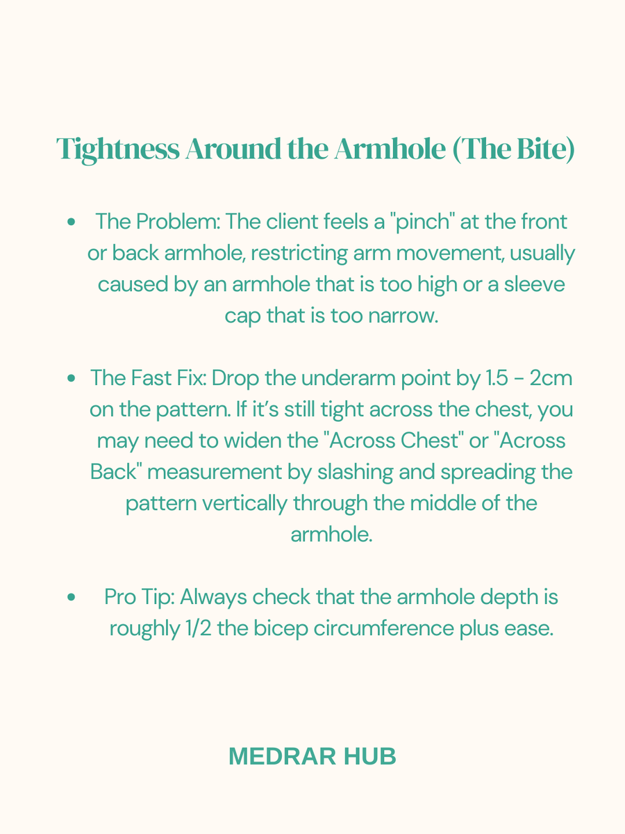 Medrarhub's tweet photo. Precision isn’t just a skill; it’s a standard. 

Tailors, don’t let these 3 common fitting mistakes ruin your hard work

Precision takes time, but mastery makes you unstoppable. Check the images for the quick fixes! 
#patternmakers #tailors #medrarhub #thrivetribe #thefashionhub https://t.co/9fpOFKGLBR