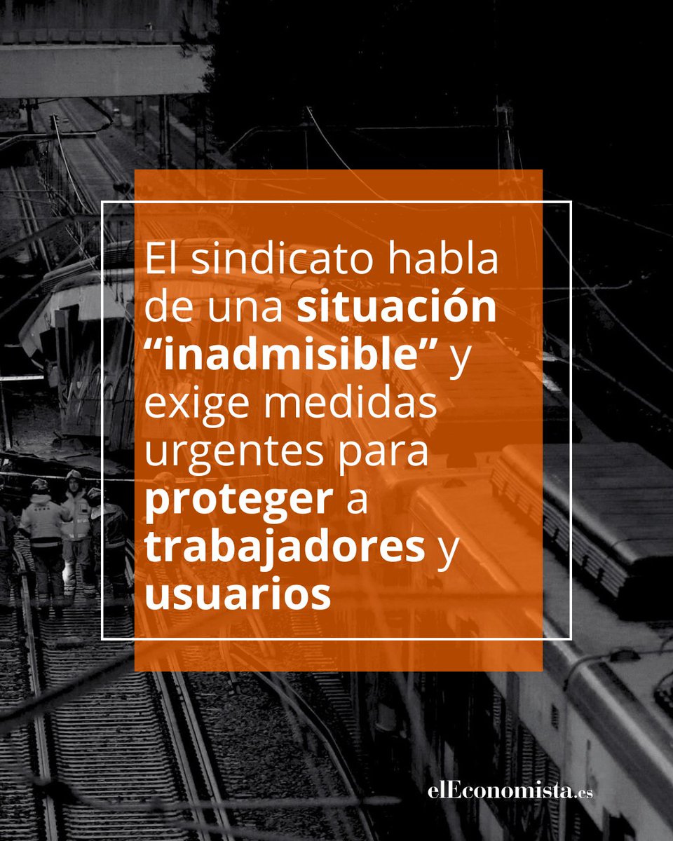 elEconomistaes's tweet image. 🚆 El sindicato de maquinistas, @_SEMAF_, convoca una huelga general en el ferrocarril 

⚠️ El sindicato denuncia el deterioro de las infraestructuras, exige garantías antes de reanudar servicios 

Lee esta información: eleconomista.es/transportes-tu…