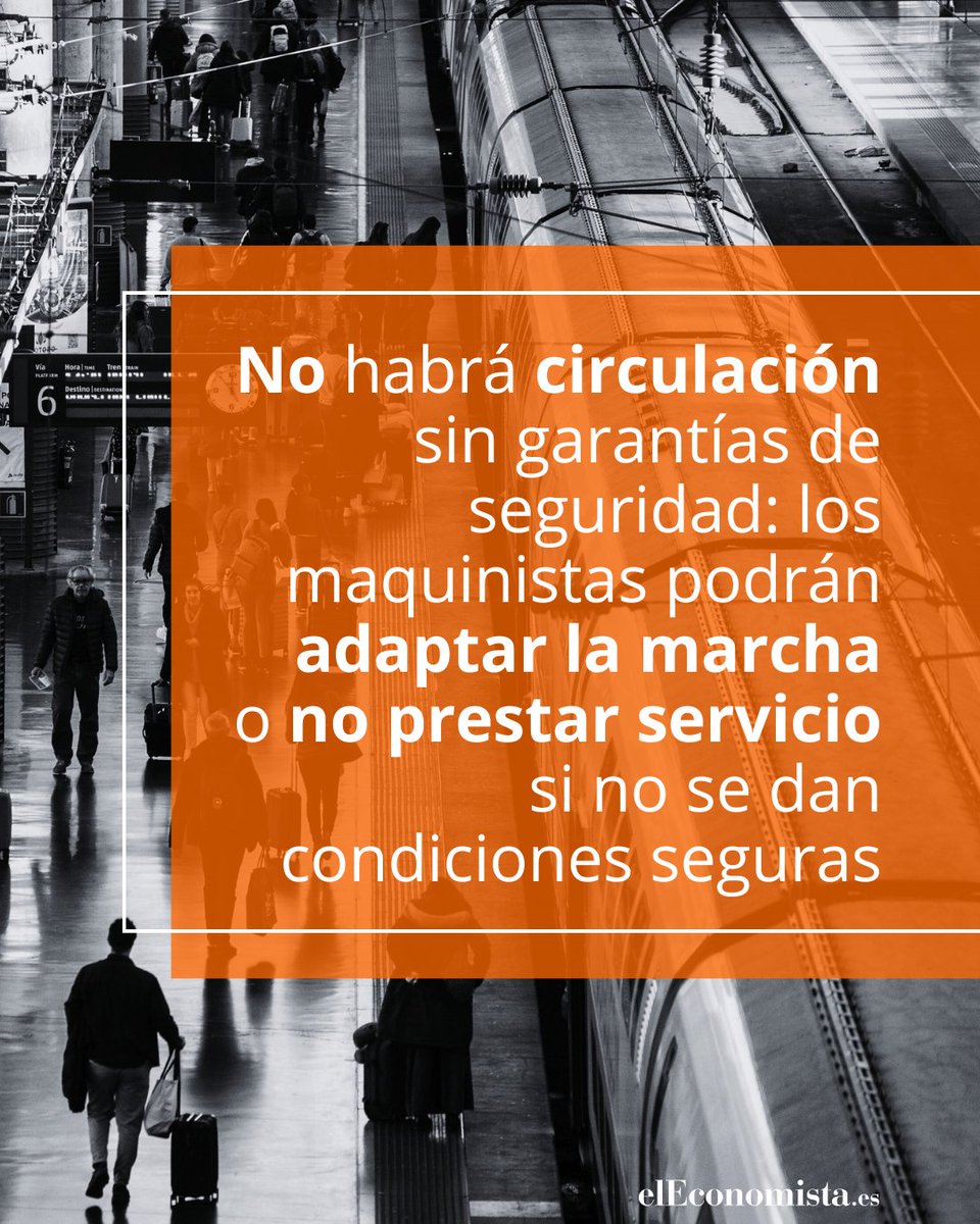 elEconomistaes's tweet image. 🚆 El sindicato de maquinistas, @_SEMAF_, convoca una huelga general en el ferrocarril 

⚠️ El sindicato denuncia el deterioro de las infraestructuras, exige garantías antes de reanudar servicios 

Lee esta información: eleconomista.es/transportes-tu…