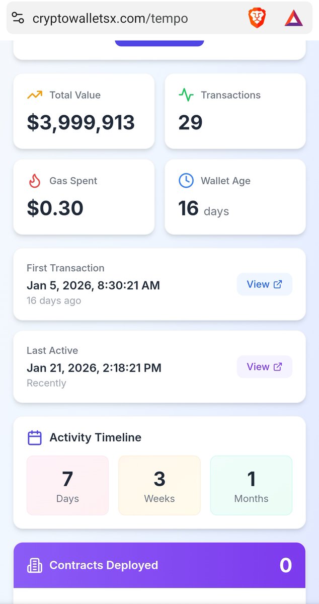 akamadhav's tweet photo. Check your tempo testnet stats now

https://t.co/QLtNiNhPPH https://t.co/7qD62uKYBk