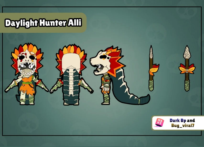 Dark_Bp007's tweet photo. Daylight Hunter Alli

This is the Daylight Hunter Alli! A primitive and more violent version of Alli! As scary as it sounds, Alli is calm, quiet and likes to explore the world around her (unless you are her target).
#SupercellMake https://t.co/LuzIgChlnQ