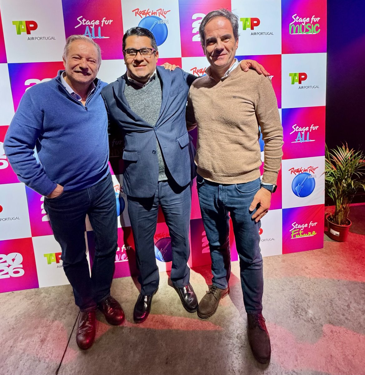 APAVT's tweet photo. Estivemos ontem no Movistar Arena, em Madrid, a convite da TAP e  do Rock In Rio para conhecer as novidades para 2026 ! Obrigado pelo convite !
#APAVT #TAP #RockInRio https://t.co/vWAwUmjpeq