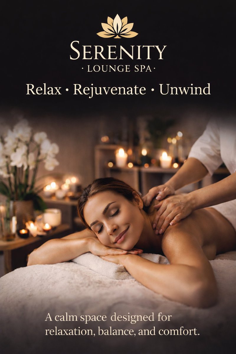 lounge_sernity's tweet photo. Sometimes the body doesn’t ask for luxury,
it asks for peace ✨
Welcome to Serenity Lounge Spa
Relax • Rejuvenate • Unwind
#SerenityLoungeSpa #SpaDay #Relaxation #SelfCare #Wellness https://t.co/beSAB4PzTq