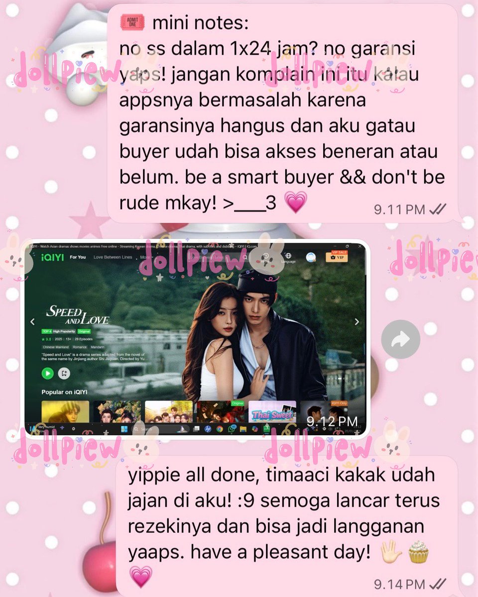 dollpiew's tweet image. ㅤㅤㅤㅤ
୨୧ 623 - 626 . . 🎀💭 in this universe, nothing is more wonderful than my lovely cust! ૮ • ﻌ - ა ♡ : iqiyi - capcut - youtube - netflix ㅤㅤ
ㅤㅤㅤㅤ