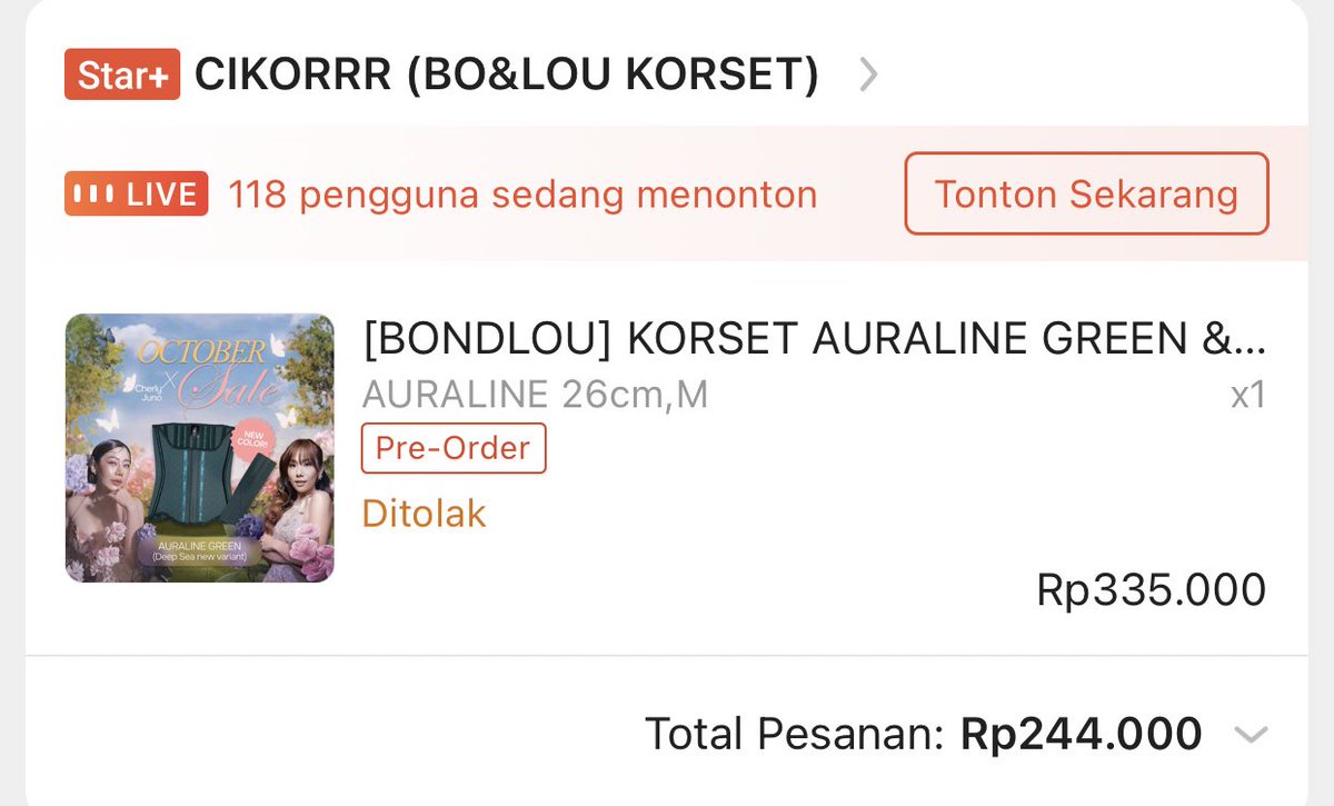 Wtb Wts korset cikor auraline 26cm, M dijual karna salah ukuran, masi belum dipake sama sekali
Bisa co oren
200k