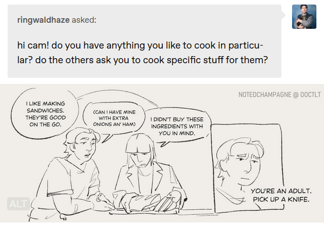 notedchampagne's tweet image. started posting more ooctlt comics again #thelockedtomb