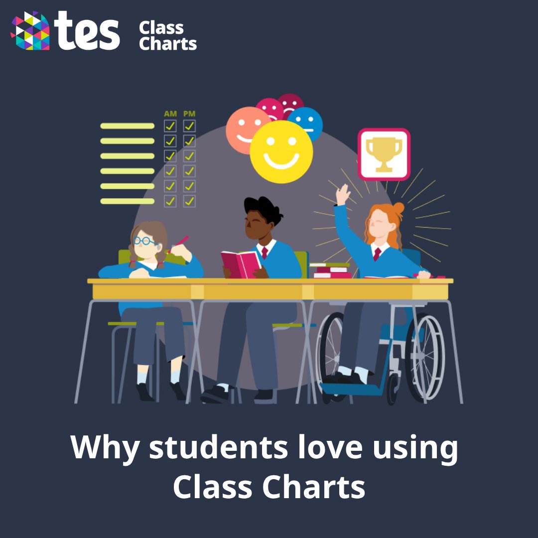 Why do students love Class Charts? Homework, timetables &amp; achievements all in one easy-to-use app. They can plan their week, track progress &amp; feel in control of their learning, while teachers &amp; parents get the full picture too eu1.hubs.ly/H0r5ddv0
  
#edtech #school #education