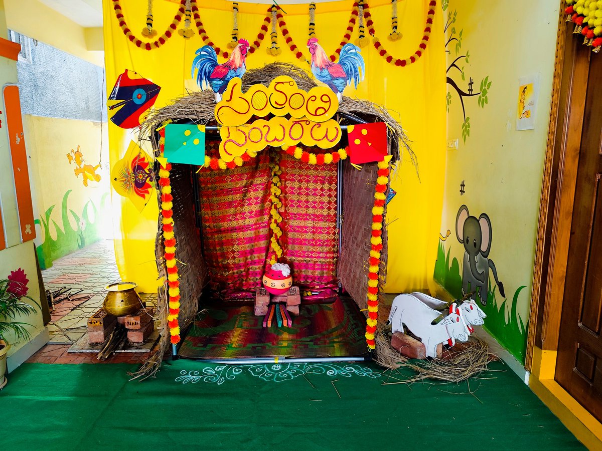 SpringboardInt's tweet photo. Sankranthi Celebrations at Spring Board International School, Pragathi Nagar.

#springboardacademyschool #SBAS #springboard  #pragathinagar #activities #sankranthi #pongal #celebrations https://t.co/TOWIOjdIad