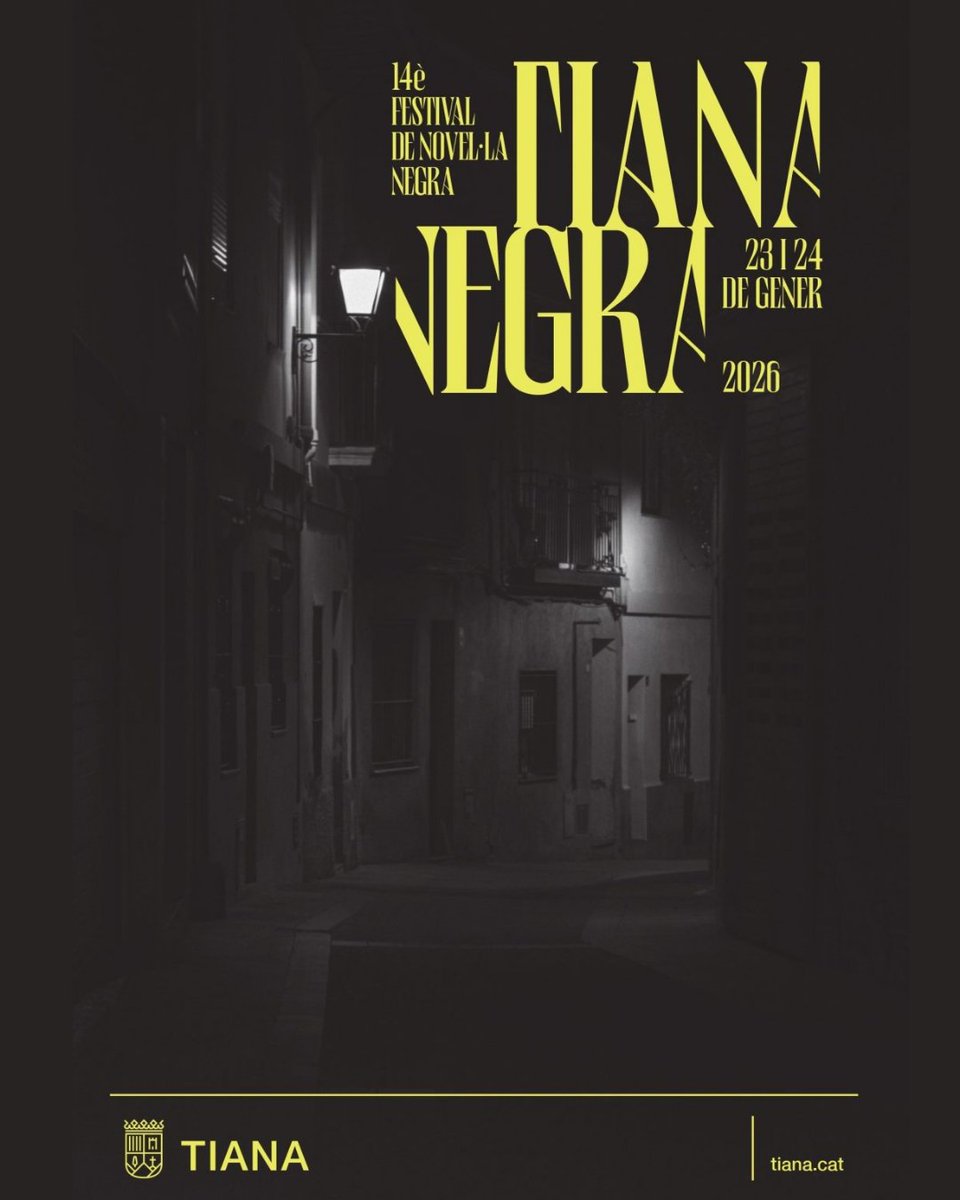 Aquest cap de setmana se celebra la 14a edició del festival de novel·la negra Tiana Negra!

Llegeix aquest fil per veure les activitats a les quals participarem. ⬇️