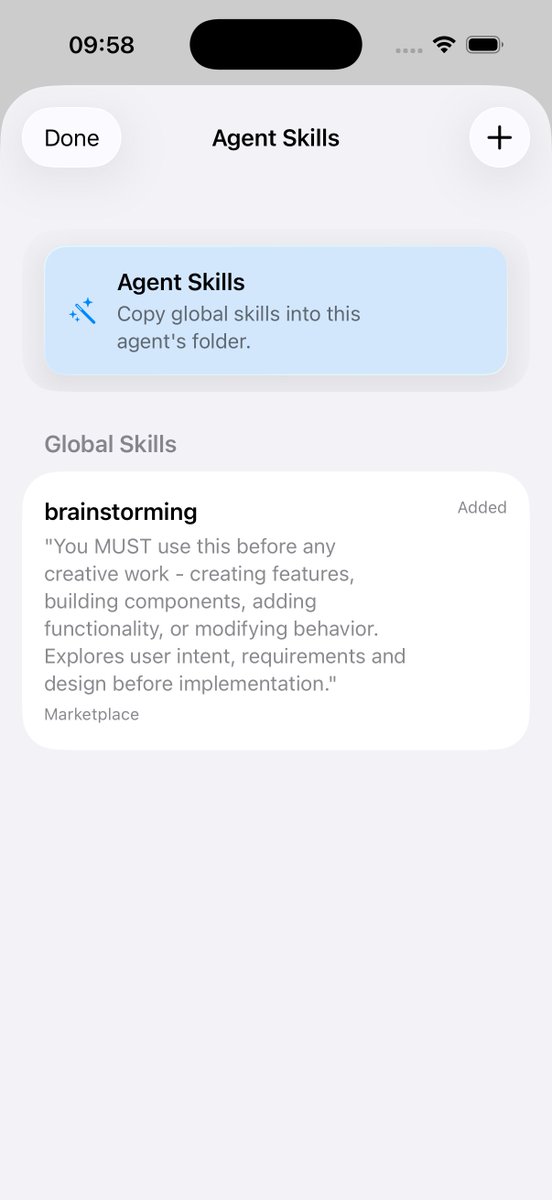 CodeAgents for iOS tweet media
