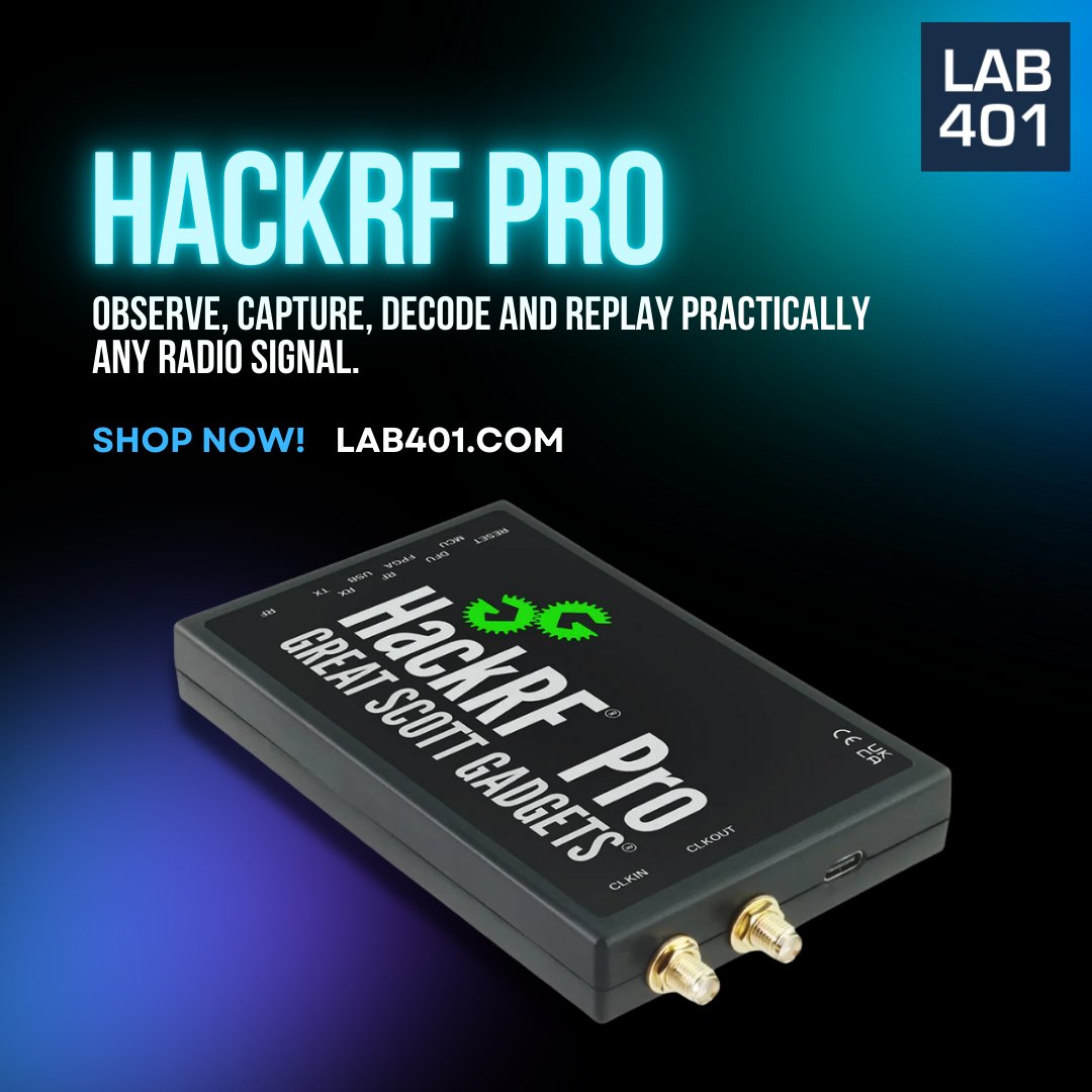 Lab_401's tweet photo. Modular and hackable: The HackRF Pro’s reworked PCB allows add-on modules to fit directly inside the case. Get the ultimate SDR at https://t.co/Z5iNKruhgC! 🛠️🔧 Get yours now: https://t.co/7GsQzamlYa 
#lab401 #pentesting #DIY #OpenSource #HackRFPro https://t.co/tjF8hHPRAl