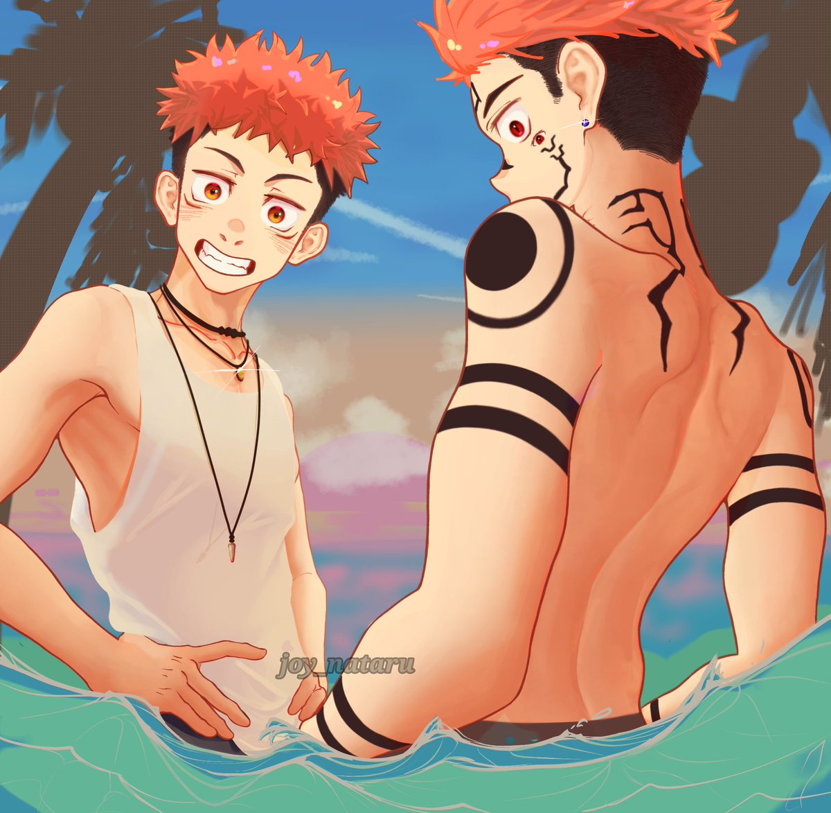 joy_nataru's tweet photo. Sukuna and yuuji fanart.. took me more then 20 hours tho :" what du yu think?
#呪術廻戦 #jujutsukaisen https://t.co/X56mkG3a2x