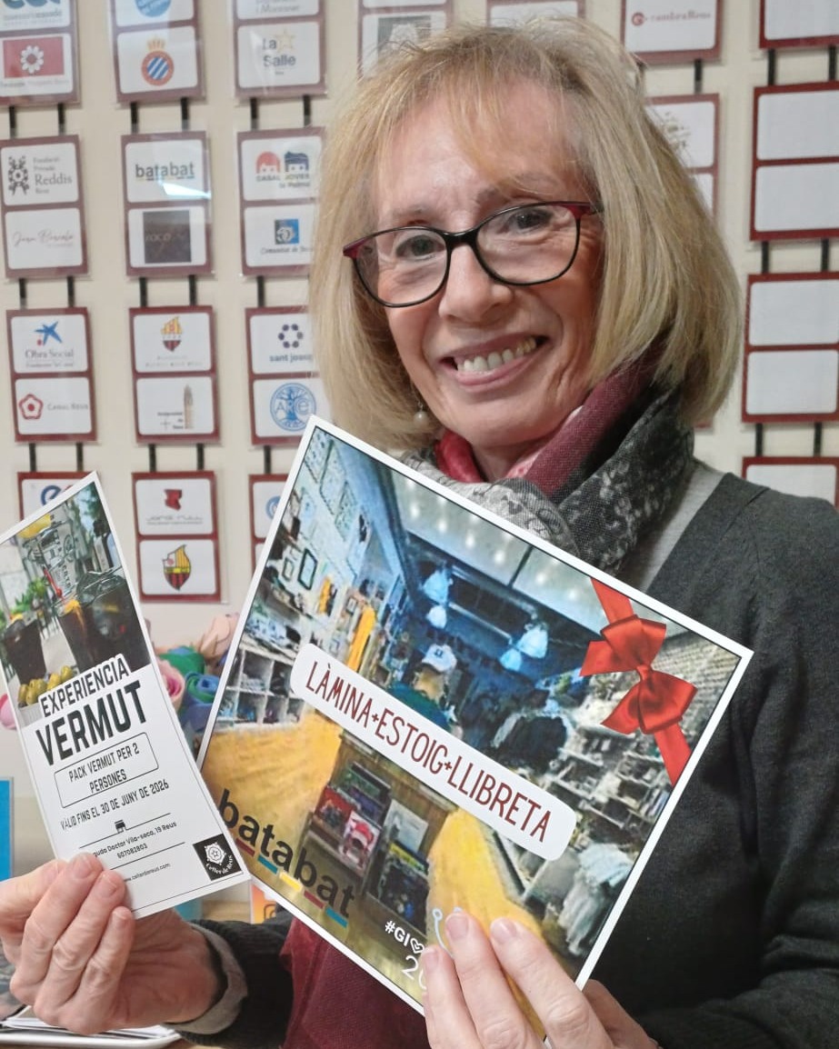 L'Olga ha estat la guanyadora d'una experiència vermut per a dues persones al <a href="/cellerdereus/">cellerdereus</a> i el lot de @batabatbotiga del sorteig solidari del #givingtuesday2025 de la Fundació Bara.

Moltes felicitats, Olga!

Gràcies a BataBat i al Celler de Reus per col·laborar.