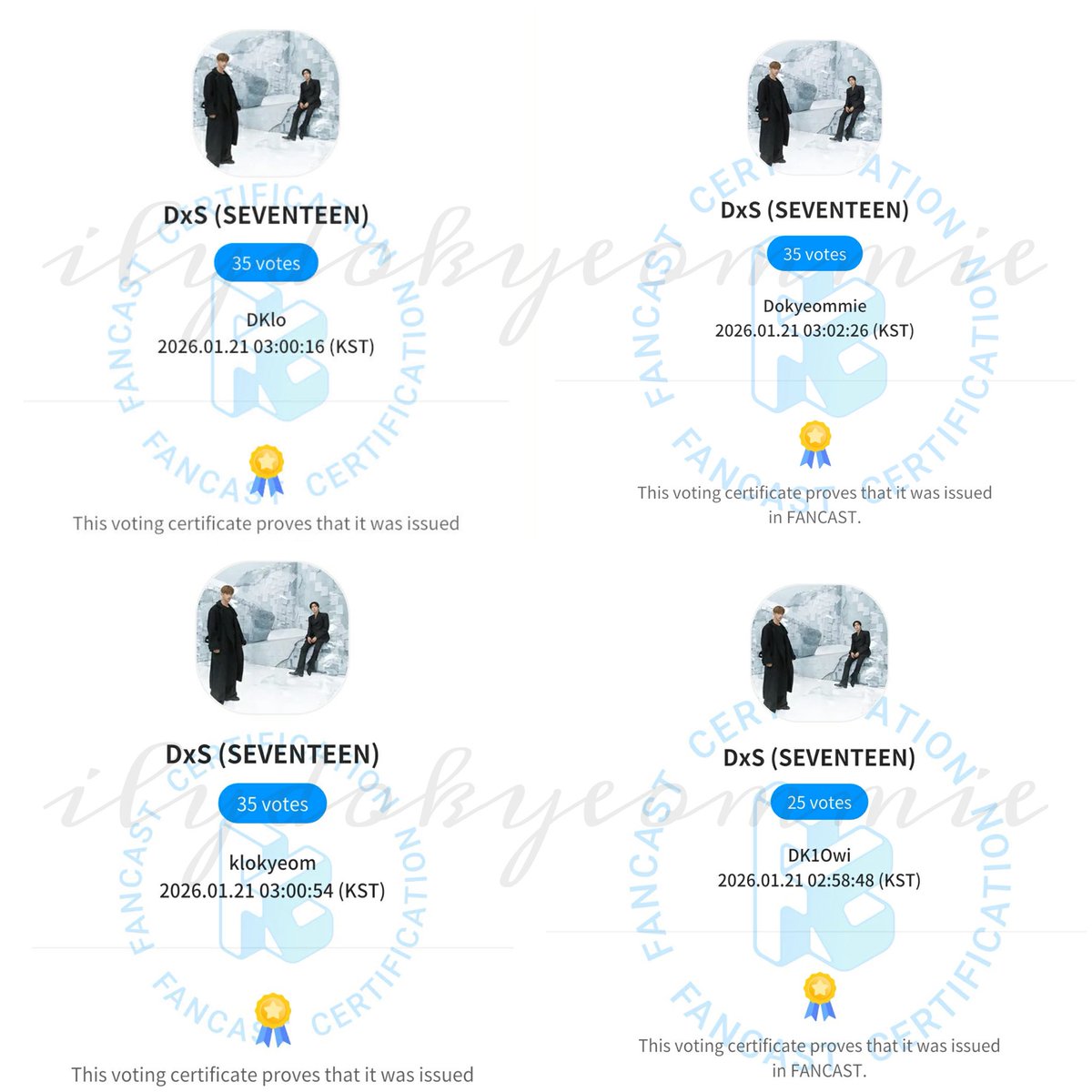 ilydokyeommie's tweet photo. Dropped my votes for todayyyy ୧⃛(๑⃙⃘◡̈๑⃙⃘)୨⃛

📣📣📣 𝙇𝙚𝙩'𝙨 𝙫𝙤𝙩𝙚 𝘾𝘼𝙍𝘼𝙏𝙨!

𝐀𝐥𝐥 𝐭𝐡𝐞𝐬𝐞 𝐯𝐨𝐭𝐢𝐧𝐠𝐬 𝐰𝐢𝐥𝐥 𝐞𝐧𝐝 𝐭𝐨𝐦𝐨𝐫𝐫𝐨𝐰 🙏🏻🙏🏻

#DxS #도겸X승관
#소야곡 #Serenade #Blue
@pledis_17 https://t.co/cYZnDrEd9W