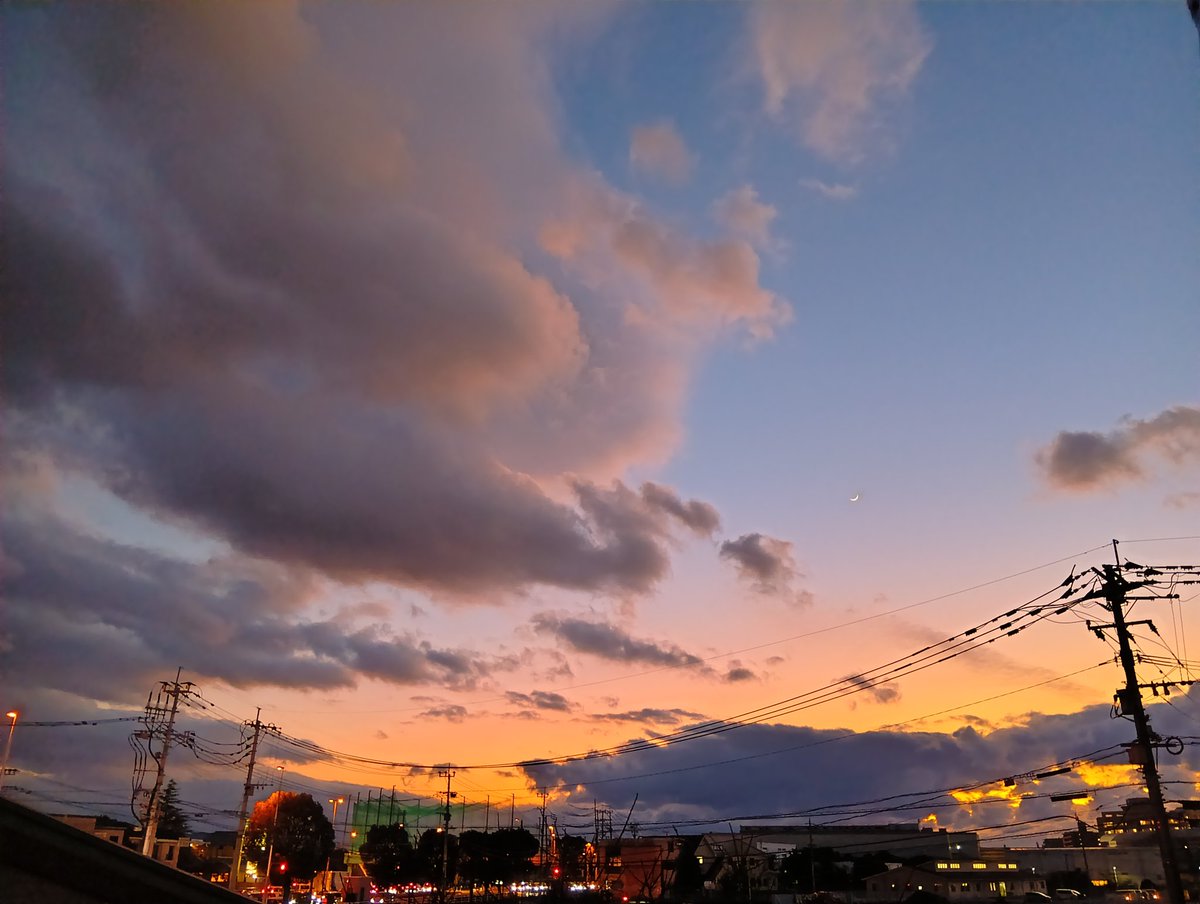 朝より寒い…

今日も1日
お疲れさまでした🍂

#イマソラ　#sorayo