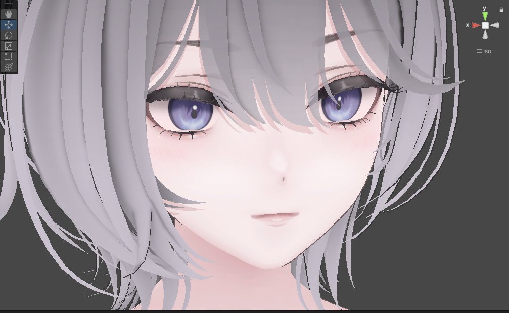 #Linne3D 
#VRCアバター制作中
お顔テクスチャ💄