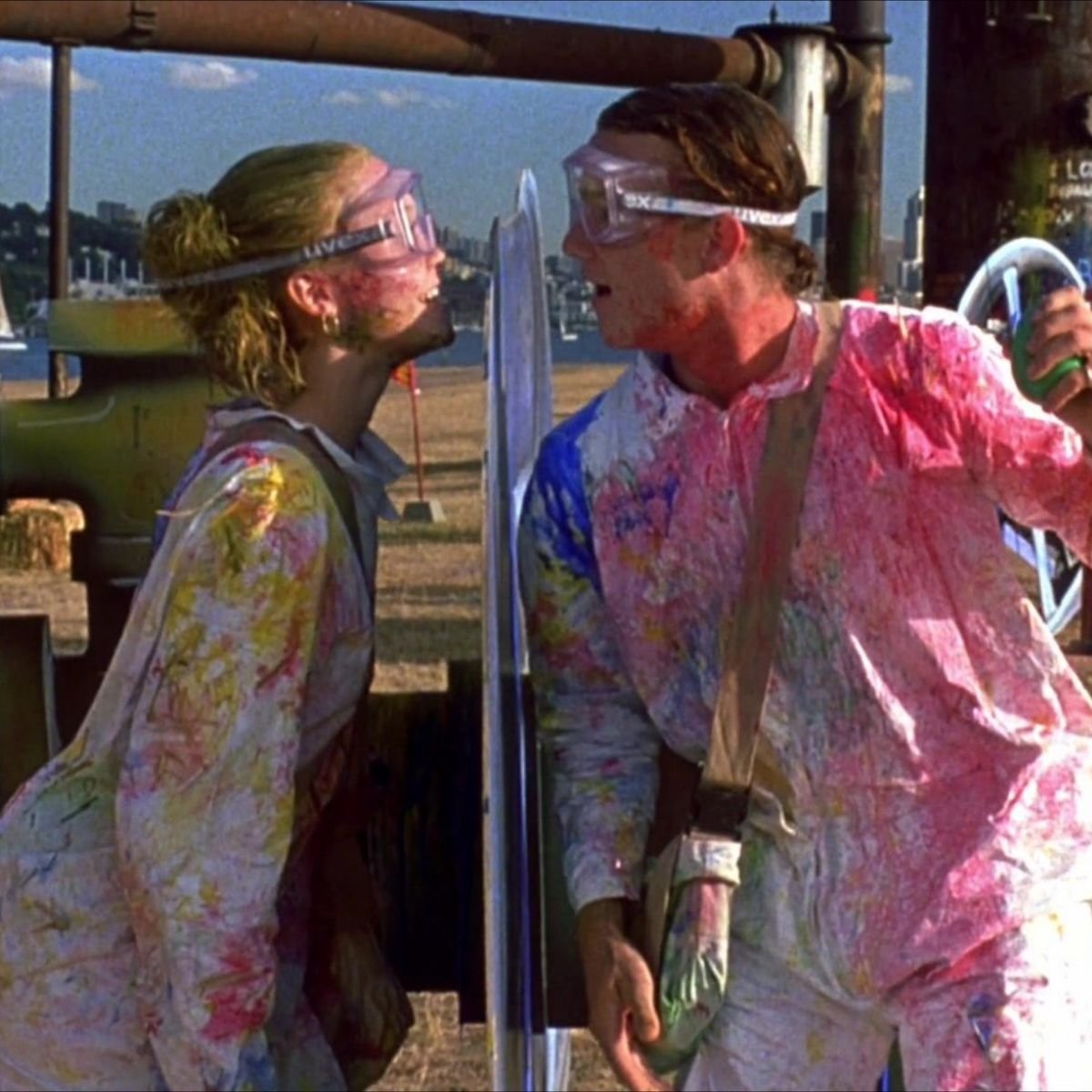 cinevow's tweet image. Julia Stiles and Heath Ledger in 10 Things I Hate About You, 1999
