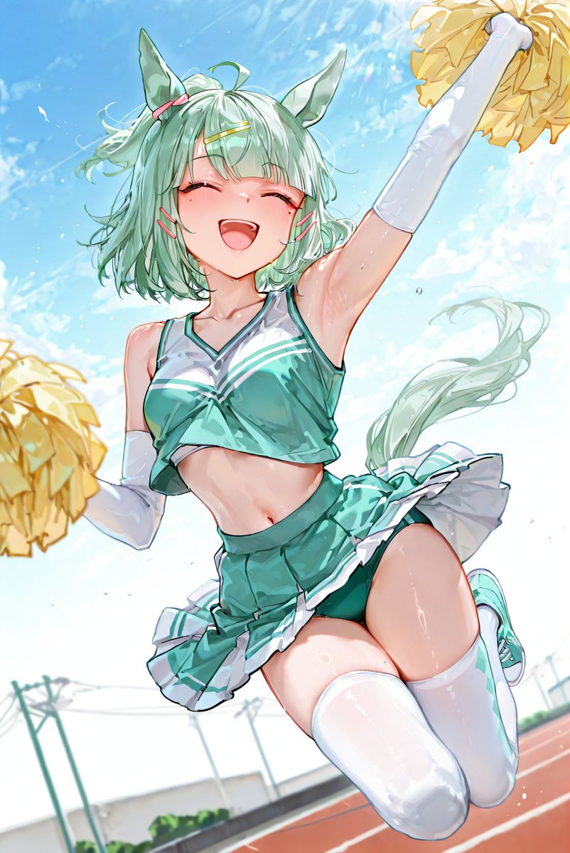 #AIart #Umamusume #シュガーライツ #ブルマ
Pixivに最新イラストを投稿✨
⇒pixiv.net/artworks/14020…
(予約投稿です)