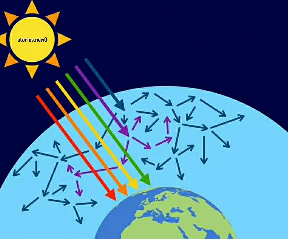 hererazan's tweet image. الجواب الابيض او بالادق جميع الوان الطيف

لما يدخل ضوء الشمس في غلاف الجوي الالوان الي موجاتها قصيره تتشتت مثل الازرق والبنفسجي عشان كذا نشوف السماء سماوي
والاصفر والاحمر موجاتهم طويله توصل لعيونا ونشوف الشمس اصفر والغروب احمر لو م فيه غلاف الجوي كان السماء سوداء حتى لو نهار 🤯