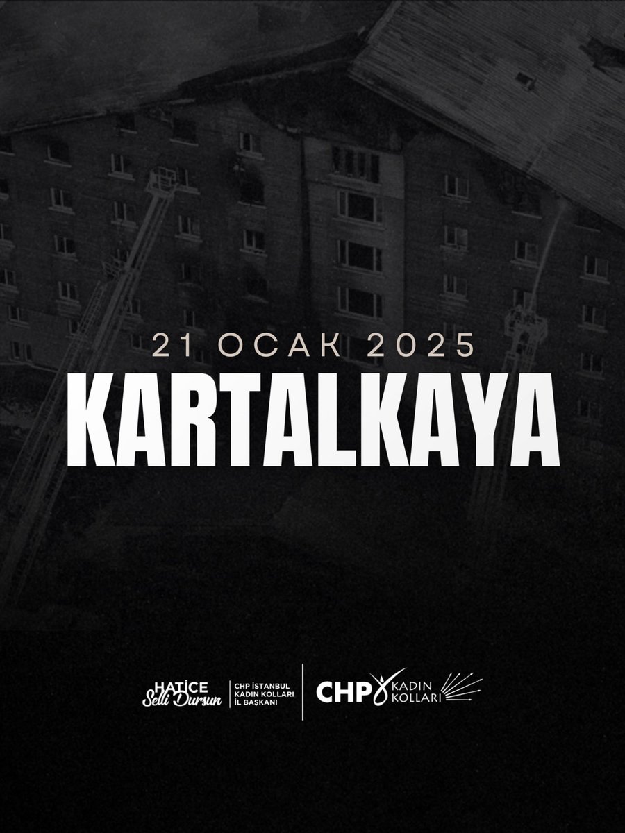 Bolu Kartalkaya’da 36’sı çocuk 78 yurttaşımızı yitirdiğimiz facianın üzerinden 1 yıl geçti. Faciada yitirdiğimiz canlara Allah’tan rahmet, acılı ailelere bir kez daha sabır diliyorum.

Bu facia; denetlemeyenlerin, uyarmayanların ve sorumluluğunu yerine getirmeyenlerin ortak