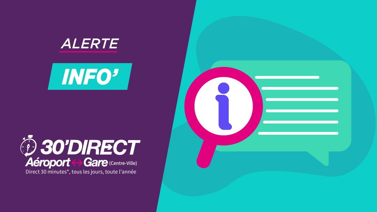 30Direct's tweet photo. 🚍#InformationVéhicule 21/01: Les départs de 14h15 (aéroport) et 15h00 (gare) seront effectués avec un véhicule floqué Keolis ce jour. https://t.co/SlkiQSqQgZ