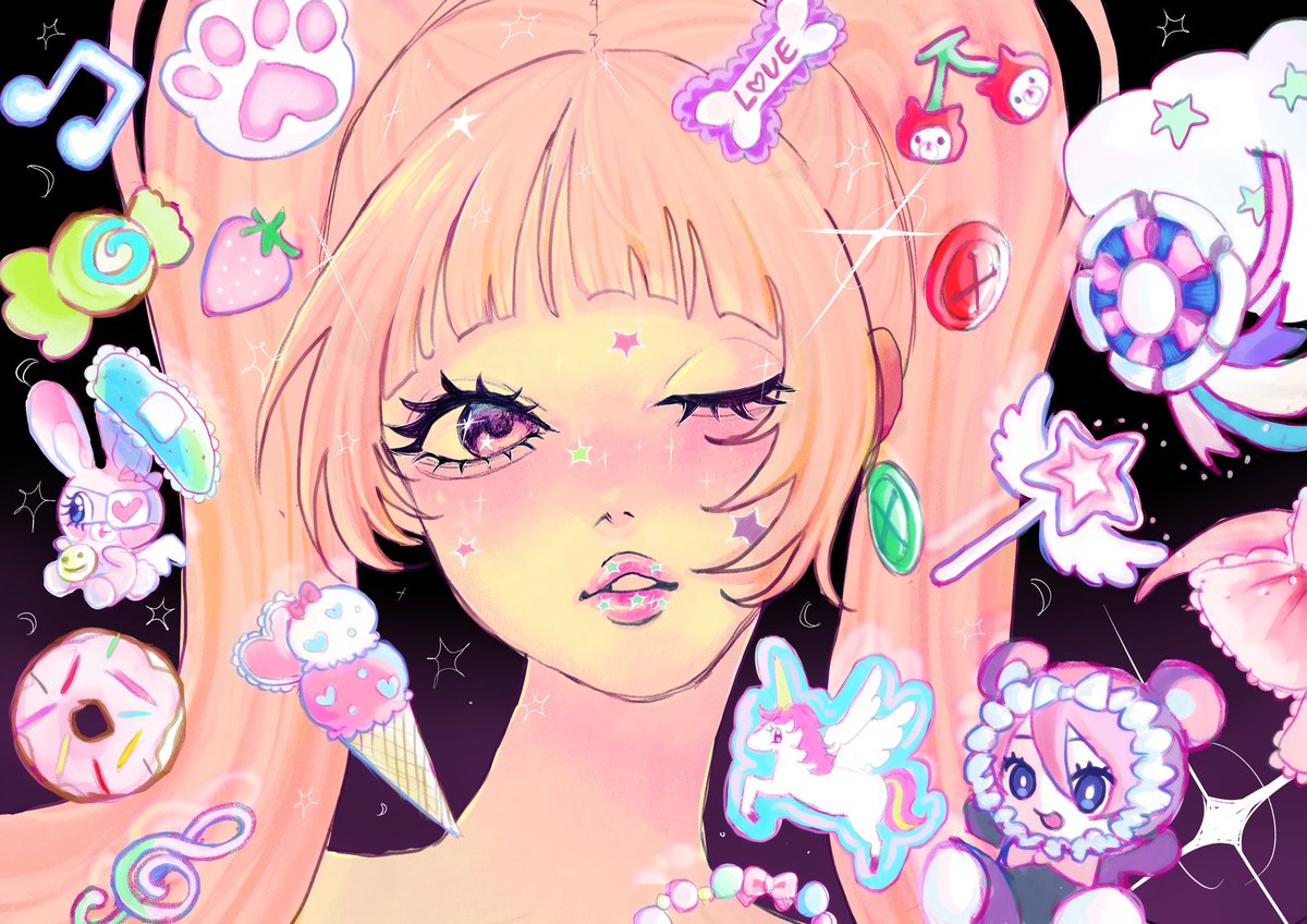 himachihimachi's tweet photo. 可愛い詰め込みﾖ

#イラスト #illustration  #oc https://t.co/XEqLmOPoME