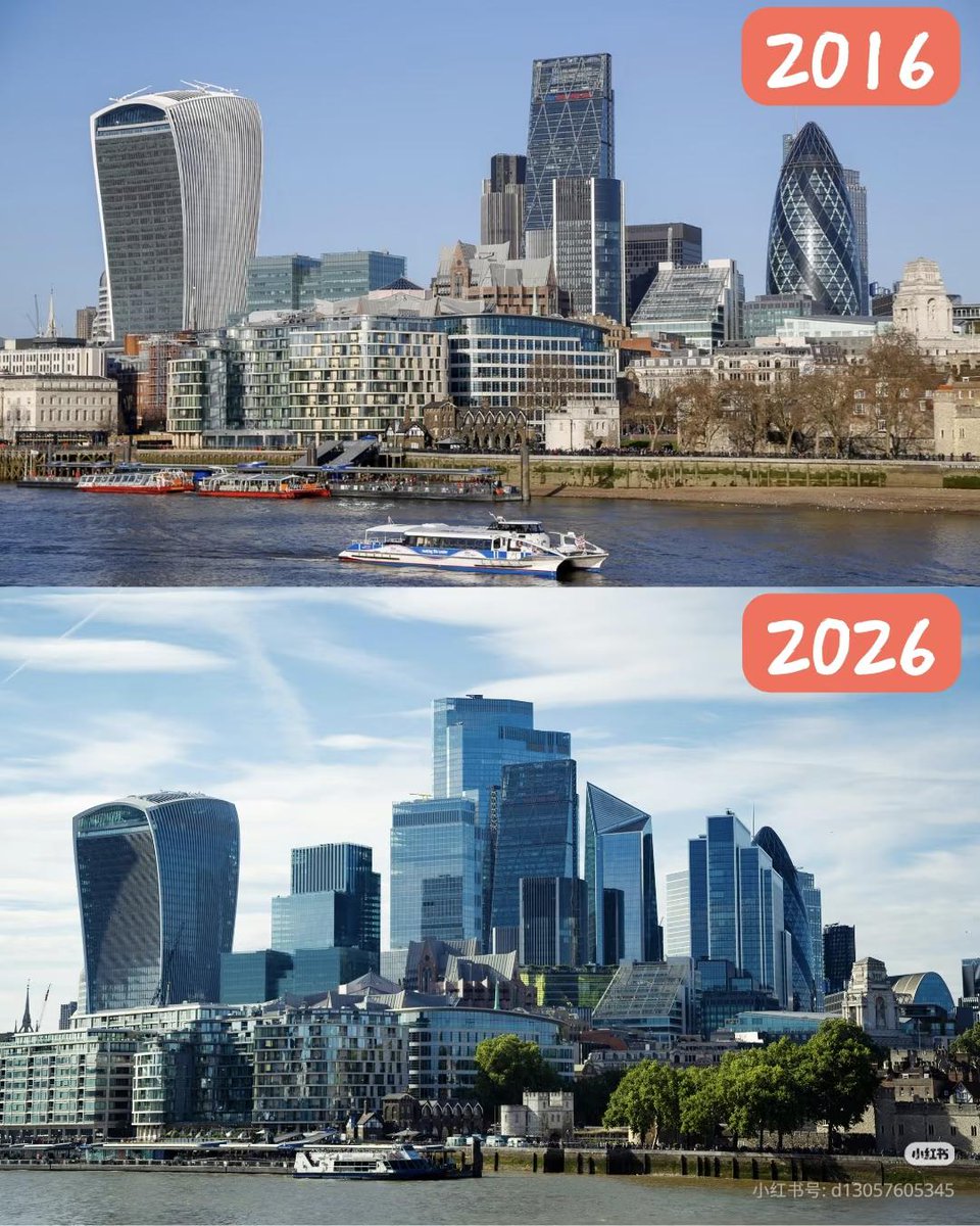 Civixplorer's tweet image. The evolution of the London skyline over 10 years.