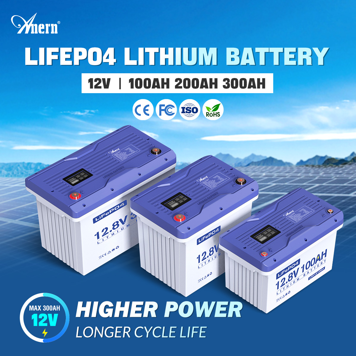 New arrival😀High-Performance Grade-A  Lithium Battery
12.8V 100Ah / 200Ah / 300Ah
☑️LCD display for clear visibility 
☑️Built-in smart BMS 
☑️High cycle life and strong durability 
Powering a smarter, more sustainable energy future.
#solarpower #energystorage #solarstorage #BMS