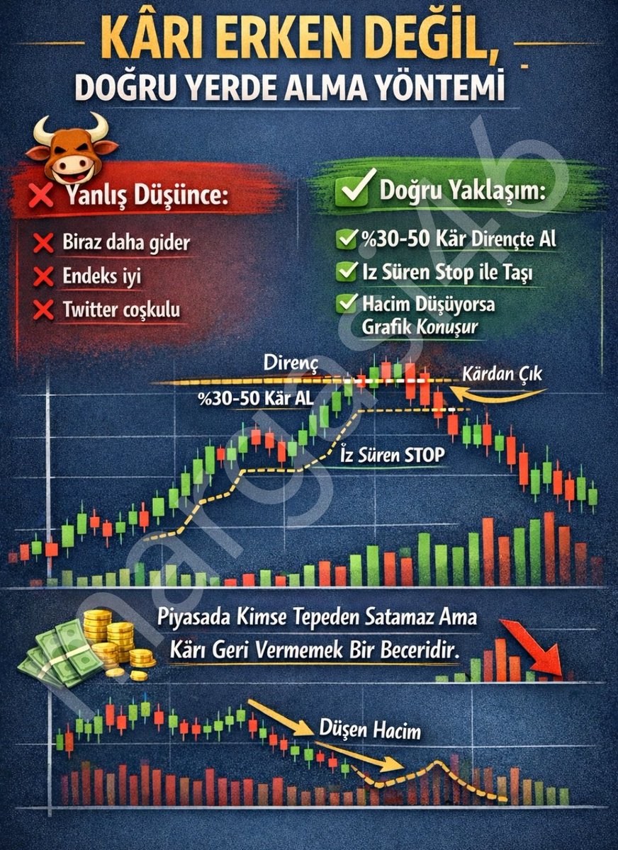 ✍️ Unutma
Piyasada kimse tepeden satamaz ama
kârı geri vermemek bir beceridir.
