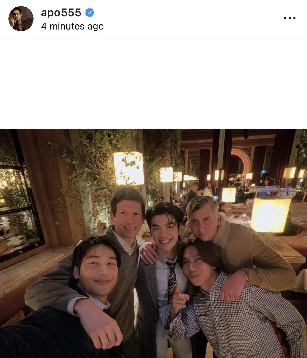 ApoNattawinofc's tweet photo. IG : apo555 update
‘What a happy time with these talented guys’ >> https://t.co/Dop0Vw3fie
@Nnattawin1 @Dior
#ApoNattawin #DiorWinter26 #StarInDior https://t.co/uWRLZ4FgKi