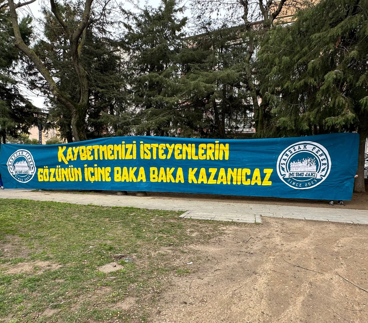 " KAYBETMEMİZİ İSTEYENLERİN GÖZÜNÜN İÇİNE BAKA BAKA KAZANICAZ " #sandzakfener