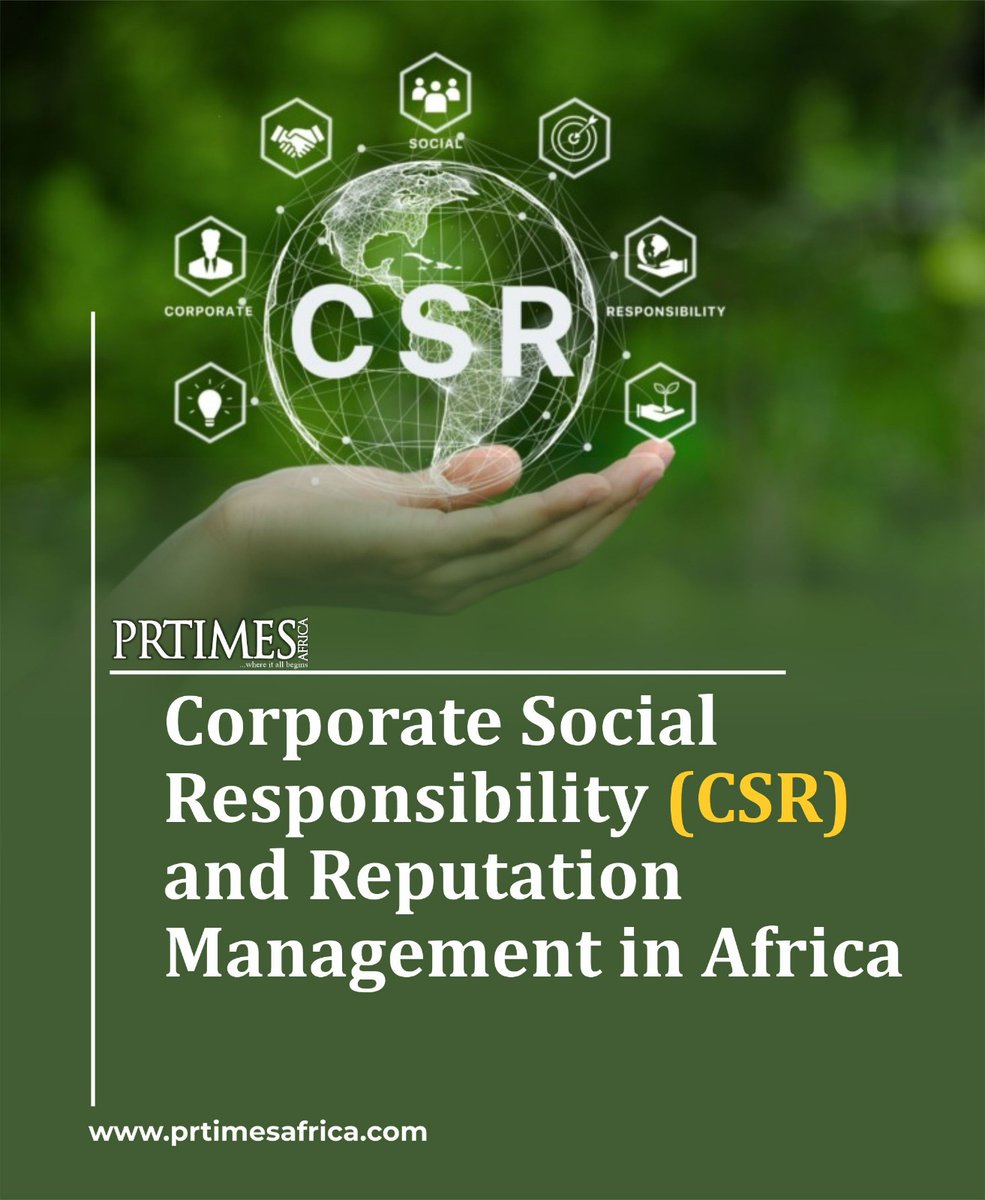 prtimesafrica's tweet image. CSR &amp;amp; Reputation in Africa 🌍
In Africa, CSR is more than charity—it’s about trust, community impact, and sustainable development. 
#CSRinAfrica #ReputationManagement #SustainableBusiness #Ubuntu #SocialImpact