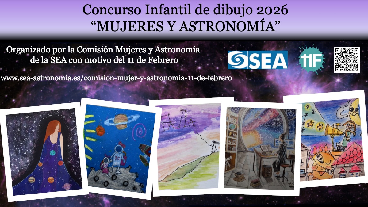 Nuestr@s compañer@s de la comisión "Mujer y Astronomía" de la Sociedad Española de Astronomía presentan el concurso de dibujo para niños "Mujeres y Astronomía", ¡participad!

sea-astronomia.es/comision-mujer…