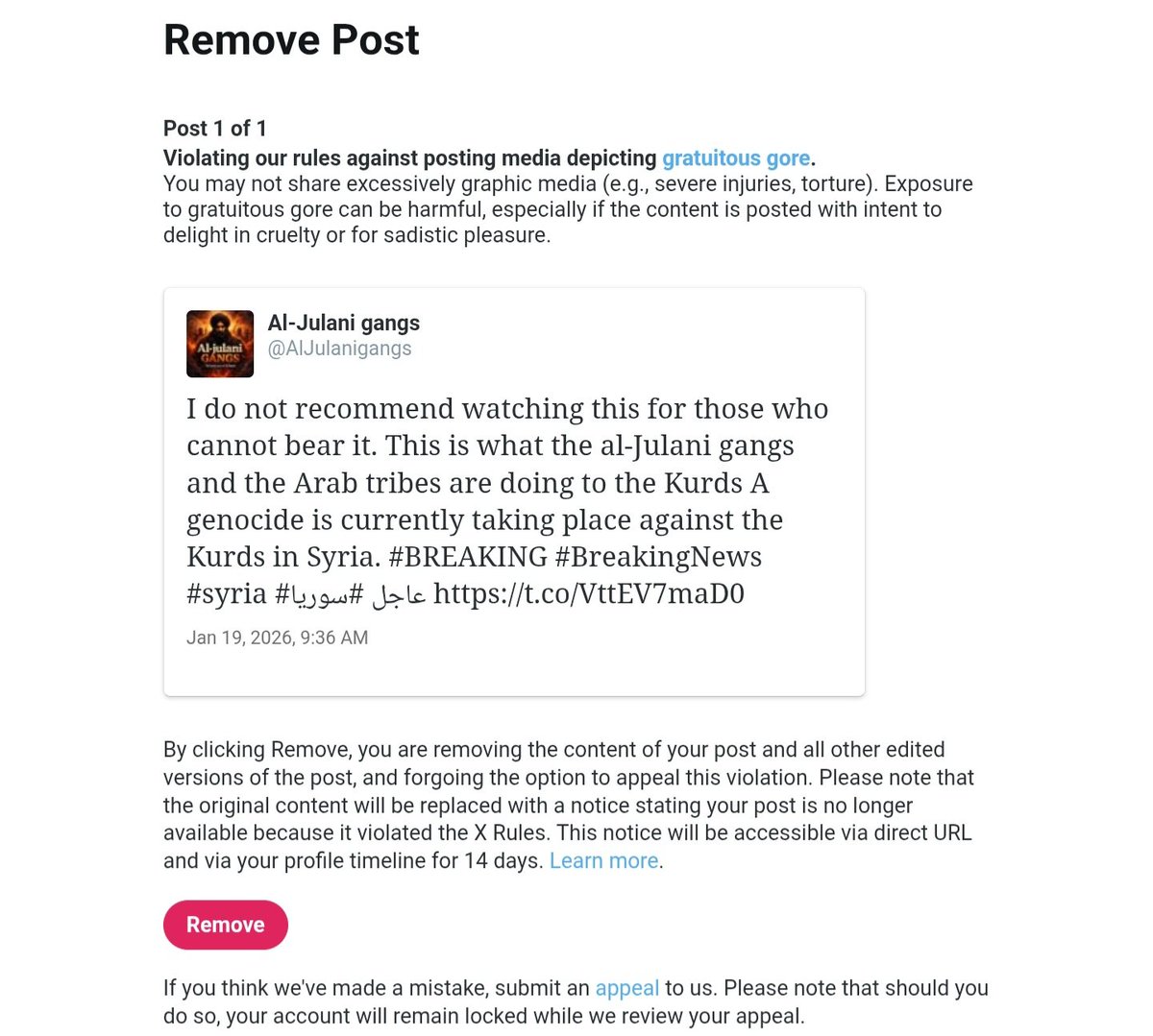 Al-Julani gangs tweet media