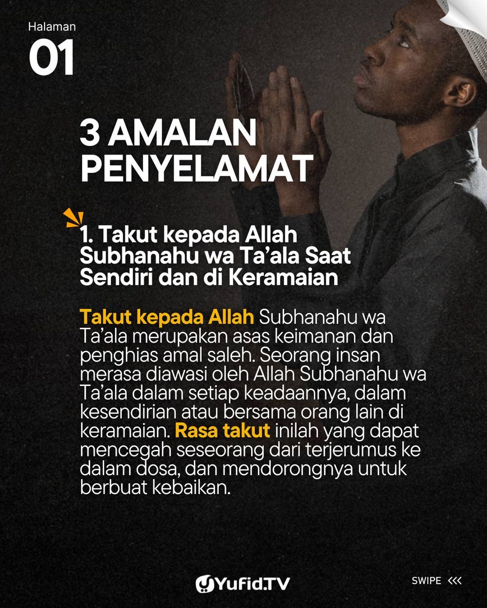 yufid's tweet photo. 3 Amalan Penyelamat https://t.co/JqIiNve0vA