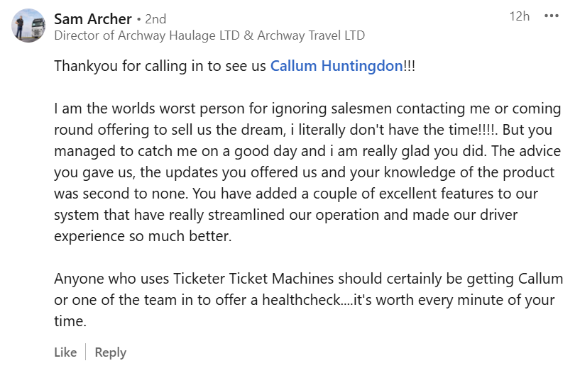 Ticketer_UK's tweet photo. What's the only thing that makes our #TicketerCustomerSuccess Directors (CSDs) happier than meeting customers in-person? ๐ค
Receiving great feedback on how valuable the meetings were! ๐
#TicketerDifference #RealPeopleRealResults