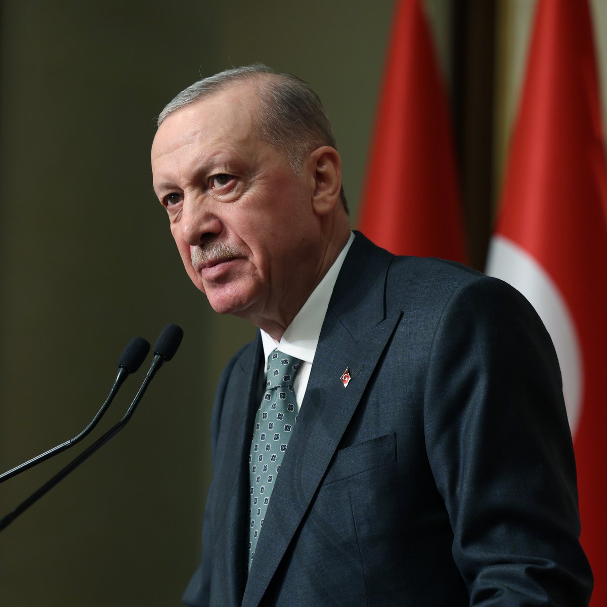 Haber's tweet photo. Cumhurbaşkanı Erdoğan: "Türkiye'yi sadece ekonomide değil askeri ve diplomatik olarak da çok farklı bir konuma taşıyacağız." https://t.co/MjmROGZSKK