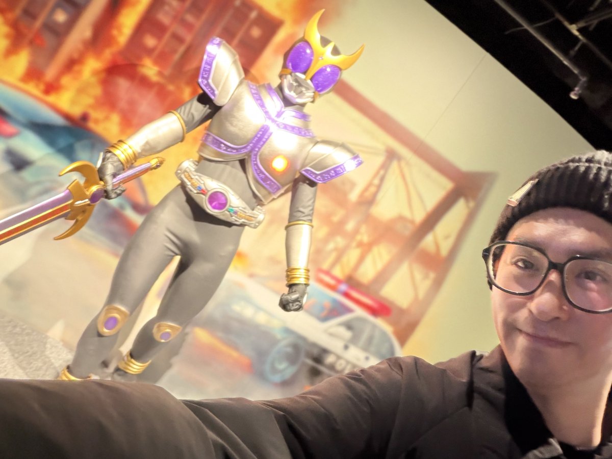 kashu_toshiki's tweet image. センパイ！こんにちは！

 #仮面ライダークウガ の最終話の放送日という事で本日は #超クウガ展