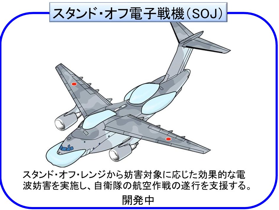 今日発売の「Jwings」3月号に川重岐阜工場屋外に出されたスタンド・オフ電子戦機の初号機の写真が載ってます。改造母機はC-2の量産初号機である68-1203号機で、12月に三井山に登った際にも後胴とT字翼が確認できました（尾翼の403SQ部隊章は剝がされた状態で機体全体の再塗装は未だされてない模様）。