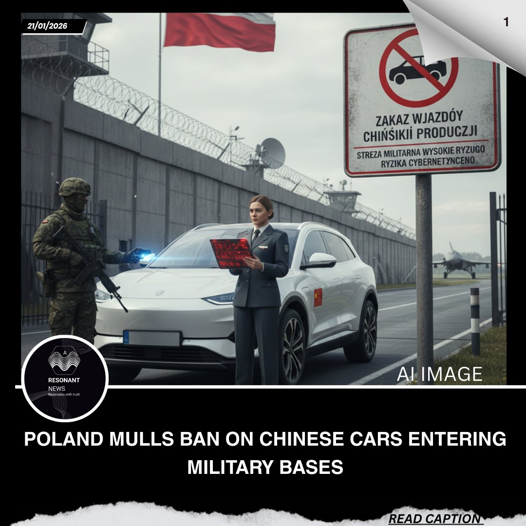 🚨 𝗕𝗥𝗘𝗔𝗞𝗜𝗡𝗚: 𝗣𝗼𝗹𝗮𝗻𝗱 𝗰𝗼𝗻𝘀𝗶𝗱𝗲𝗿𝘀  𝗰𝗼𝗺𝗽𝗿𝗲𝗵𝗲𝗻𝘀𝗶𝘃𝗲 𝗯𝗮𝗻 𝗼𝗻 𝗖𝗵𝗶𝗻𝗲𝘀𝗲-𝗺𝗮𝗱𝗲  𝗲𝗹𝗲𝗰𝘁𝗿𝗶𝗰 𝗰𝗮𝗿𝘀 𝗲𝗻𝘁𝗲𝗿𝗶𝗻𝗴 𝗺𝗶𝗹𝗶𝘁𝗮𝗿𝘆 𝗯𝗮𝘀𝗲𝘀  𝗮𝗻𝗱 𝗱𝗲𝗳𝗲𝗻𝘀𝗲 𝗶𝗻𝘀𝘁𝗮𝗹𝗹𝗮𝘁𝗶𝗼𝗻𝘀 🇵🇱 Poland is ...