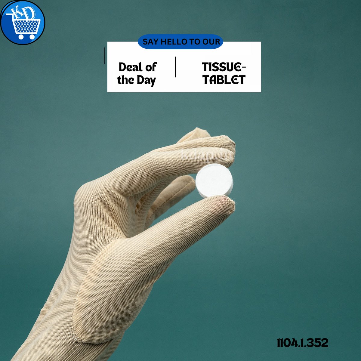 Kdap_in's tweet image. Say hello to today’s Deal of the Day – Tissue Tablet

1104.1.352 TISSUE-TABLET-WHITE-(500) PIECES PER PAC

* 1 -4 PAC → ₹880/- Per PAC
* 5 -19 PAC → ₹800/- Per PAC
* 💫 20 &amp;amp; More PAC → 🌟₹740/- Per PAC (lowest

#DealOfTheDay #TissueTablet #HygieneEssentials #kdap