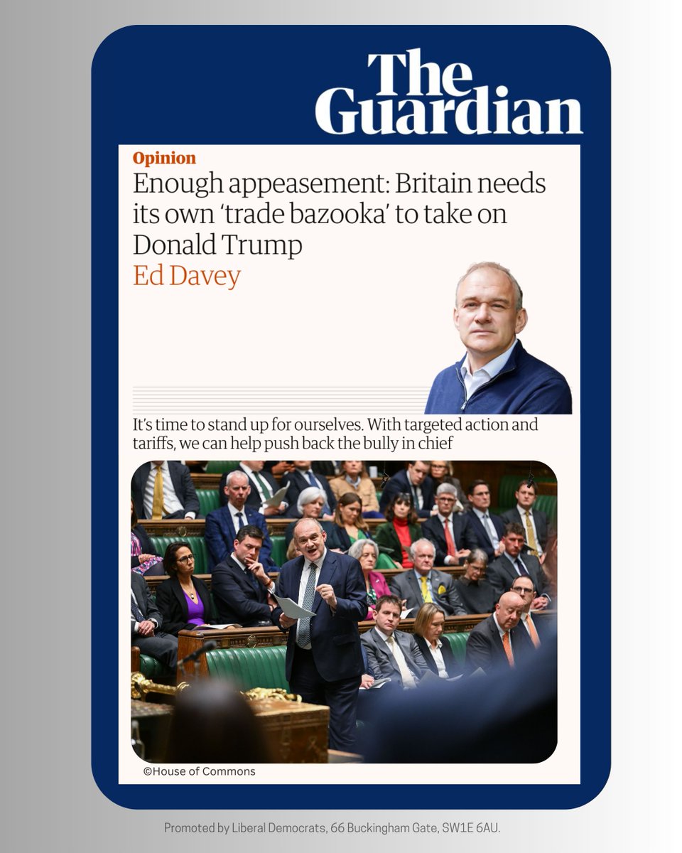 EdwardJDavey's tweet image. We are dealing with the most reprehensible US president in history. 

The only way to make him back down is to hit him and his cronies where it hurts: their wallets.