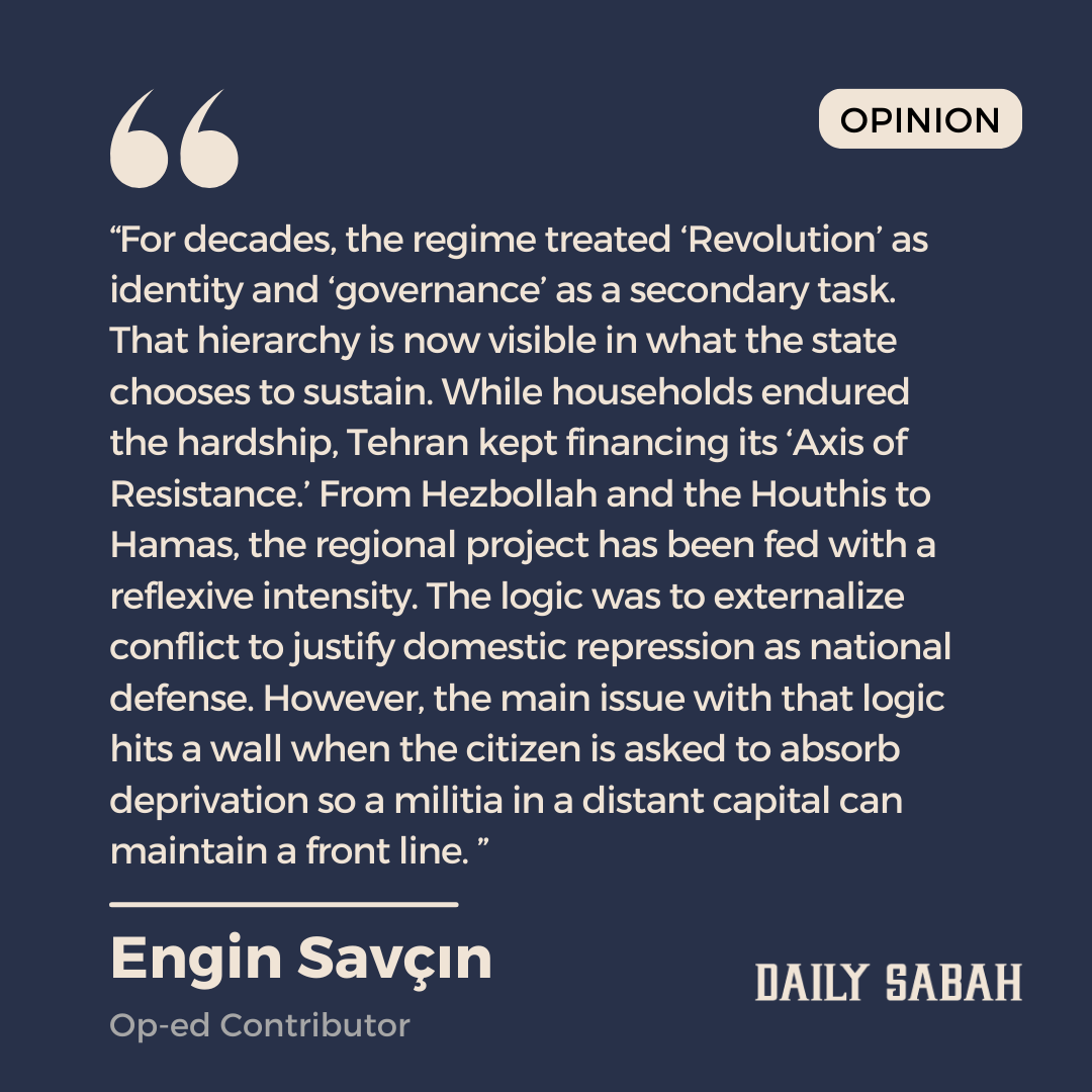 DailySabah's tweet photo. Neither Mullah nor Trump: Iran's sovereignty uprising - by Engin Savçın | DS Opinion
https://t.co/v4jLtO67vw https://t.co/3fu5e1v2P1