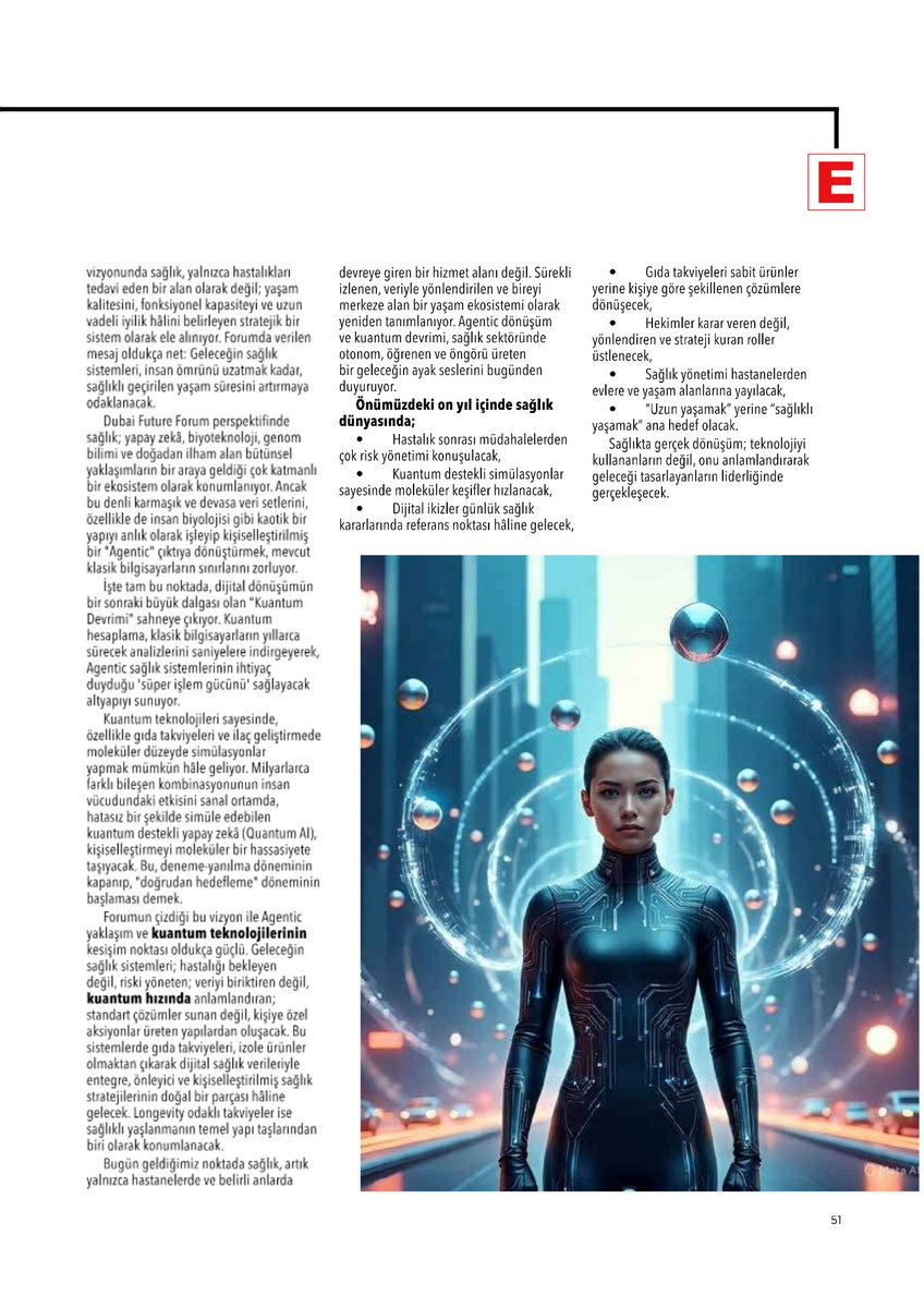 ECZACIDERGISI's tweet image. Tuncay Taşkın'ın kaleme aldığı "GELECEĞİ TASARLAMAK: SAĞLIKTA KUANTUM VE AGENTİC DEVRİM" yazısını linkten okuyabilirsiniz.
🌐
eczacidergisi.com.tr/yazarlar/gelec…