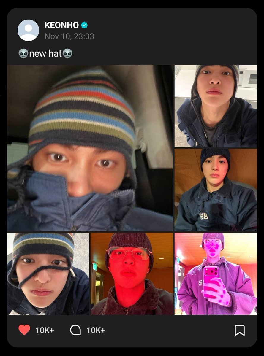 keonholds's tweet image. he always updates us whenever he gets something new like a new hat, jacket, and now sunglasses. he's really so precious.. please keep doing this, ahn keonho ☹️